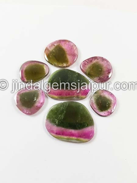 Watermelon Tourmaline Smooth Slices